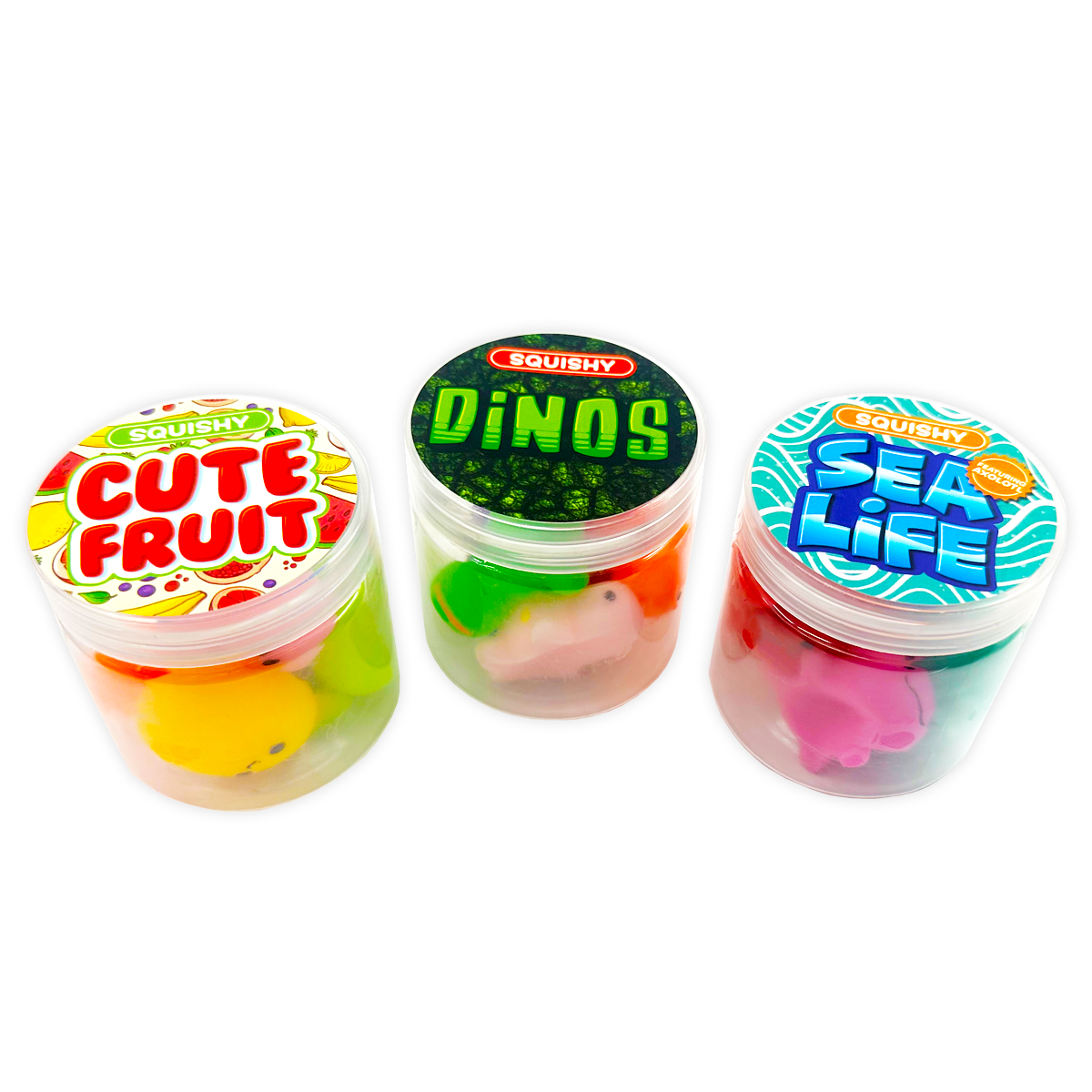 So Much Fun! Cute Squish Jelly Jar Assortment - 12/Pack