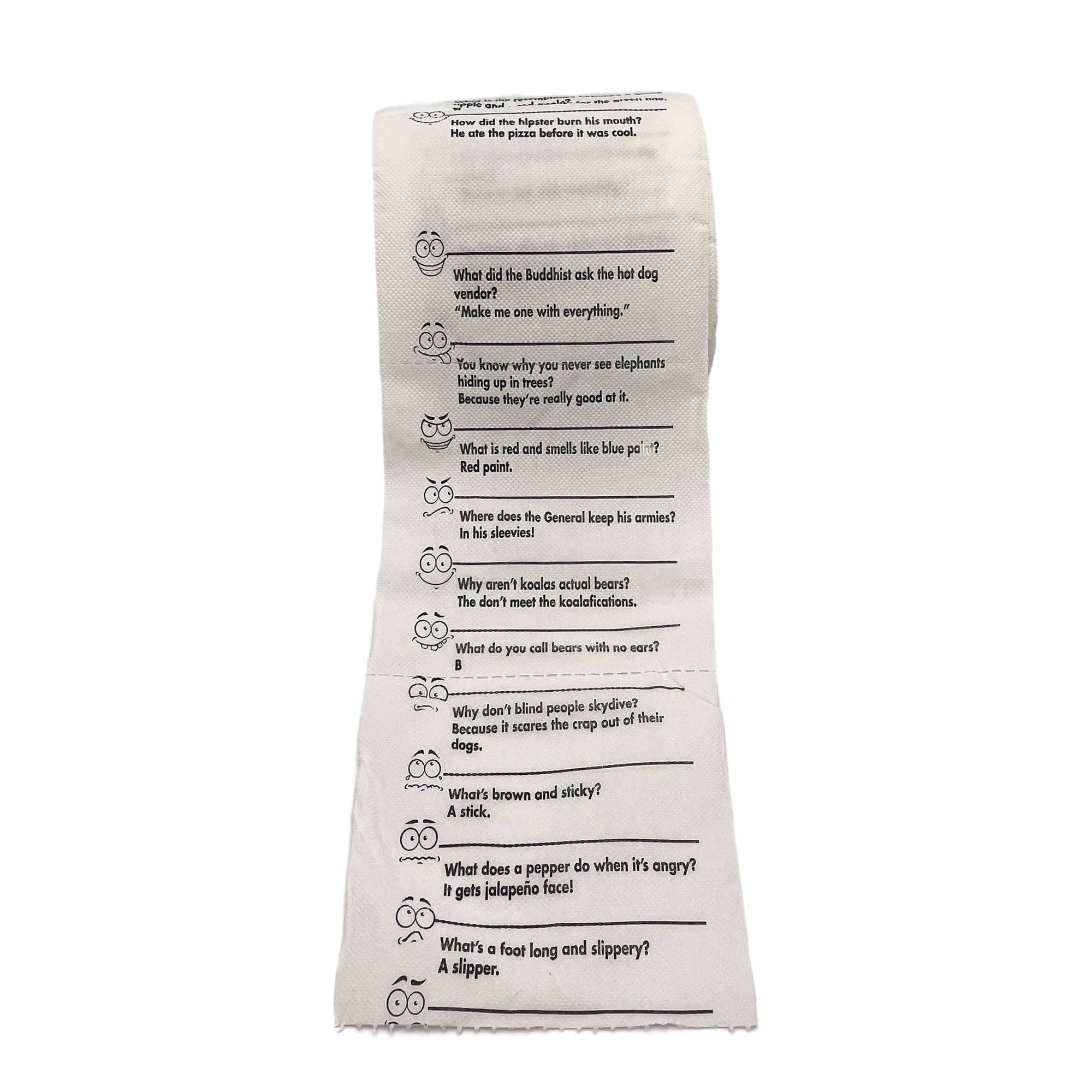 Novelty Toilet Paper - Crap Jokes - Gift and Stocking Stuffer