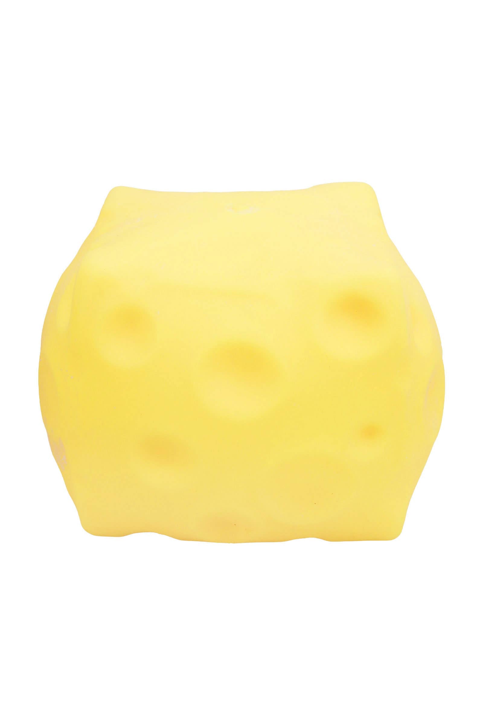 JUMBO Cheese Cube Fluffy Slime Filled Squishy Toy - 5 Inch