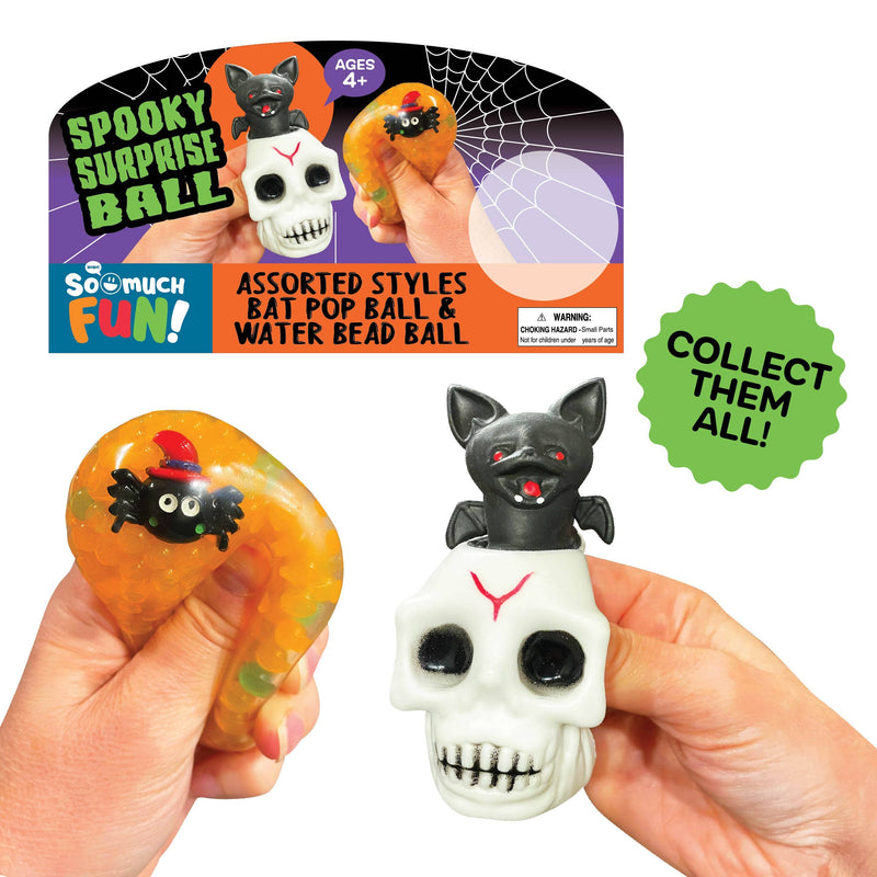 Halloween Spooky Surprise Squishy Ball Assortment - 12/Pack