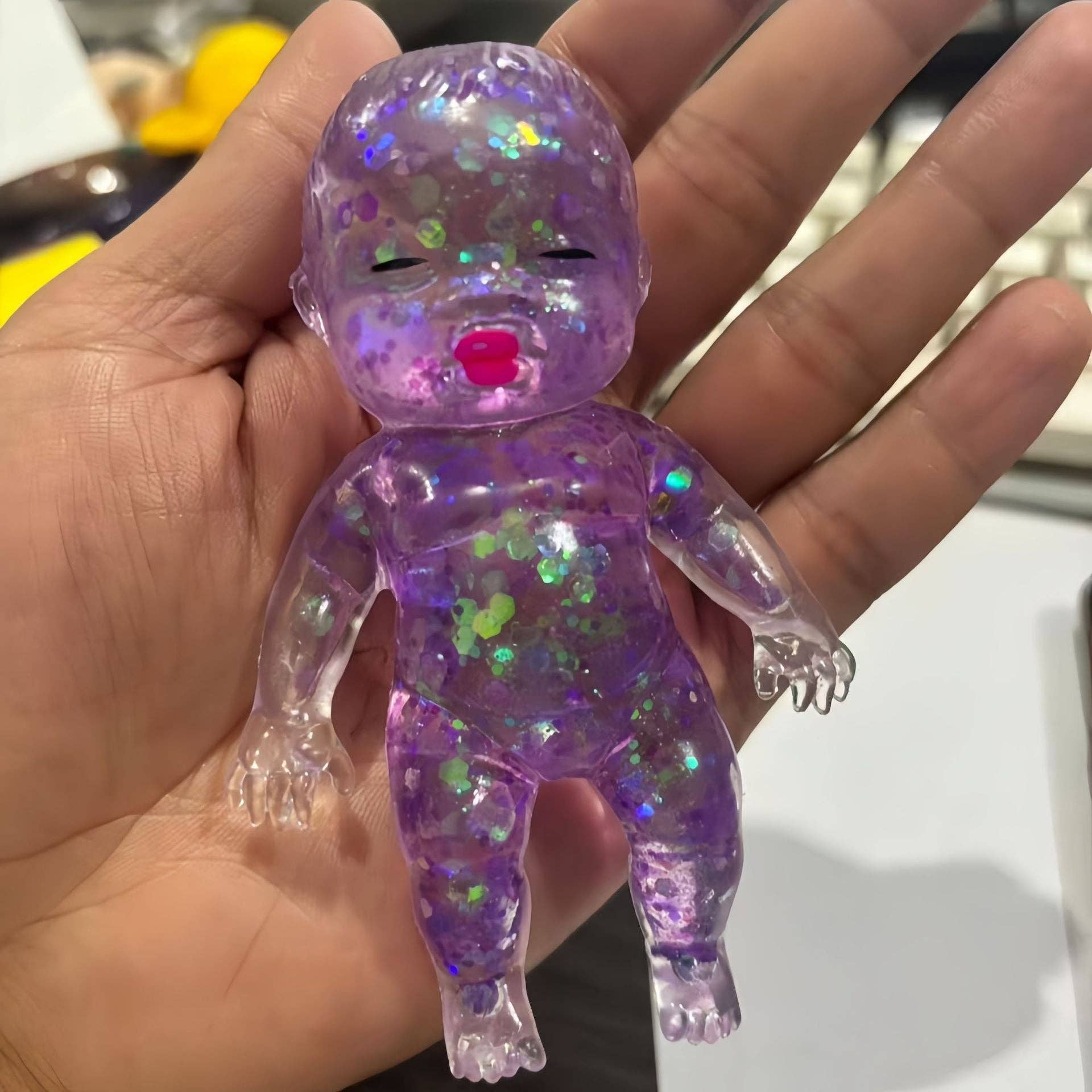 Natascha Rainbow Stress Toy TPR Material Kids Maltose Filled Decompression Toy