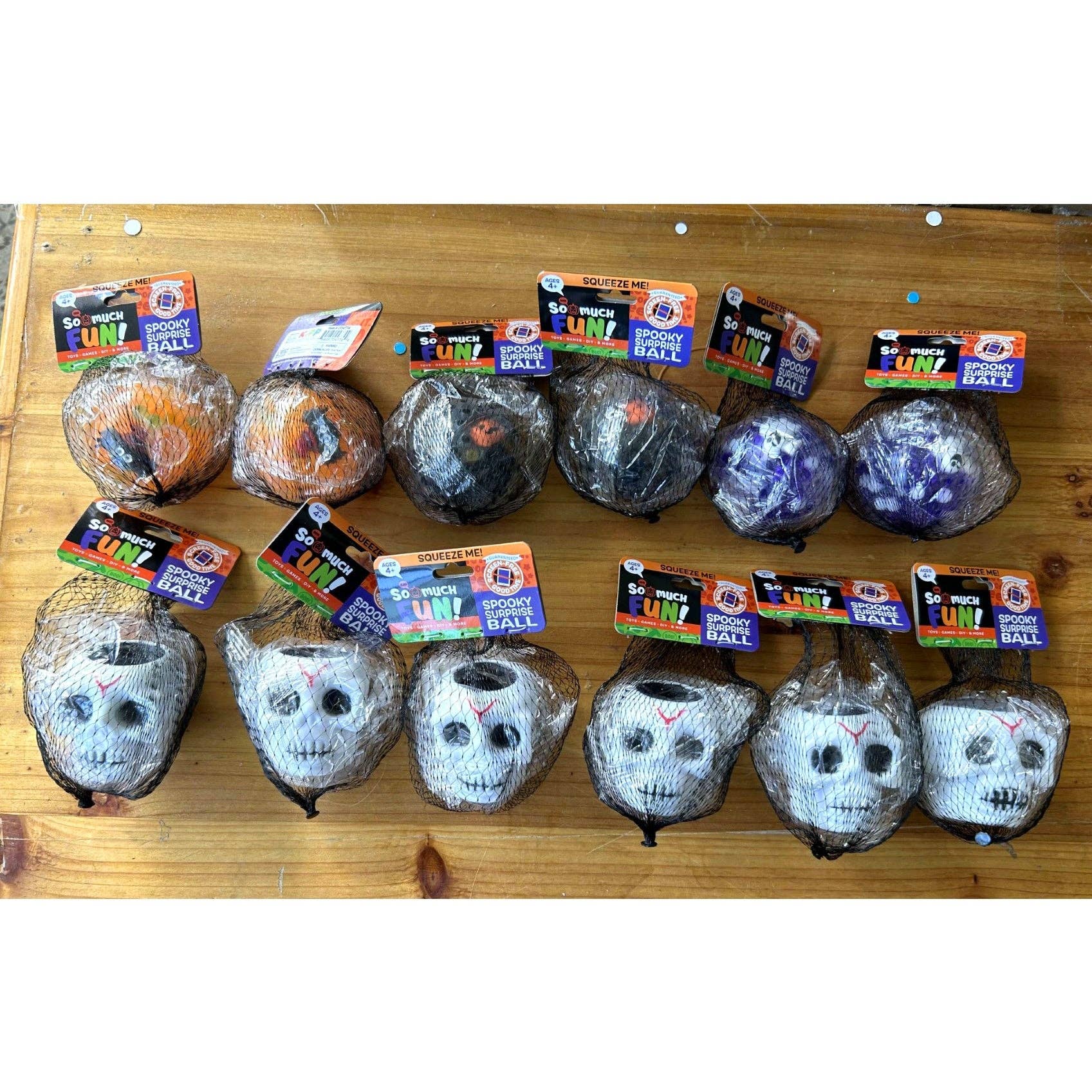 Halloween Spooky Surprise Squishy Ball Assortment - 12/Pack