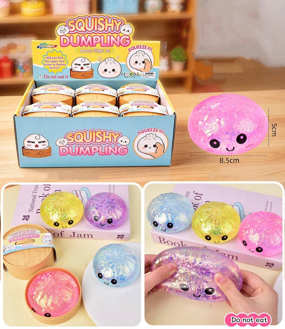 Cartoon Jumbo Mystery Squishy Dumpling Realistic Steamed Bun Stress Relief Squeeze Toy