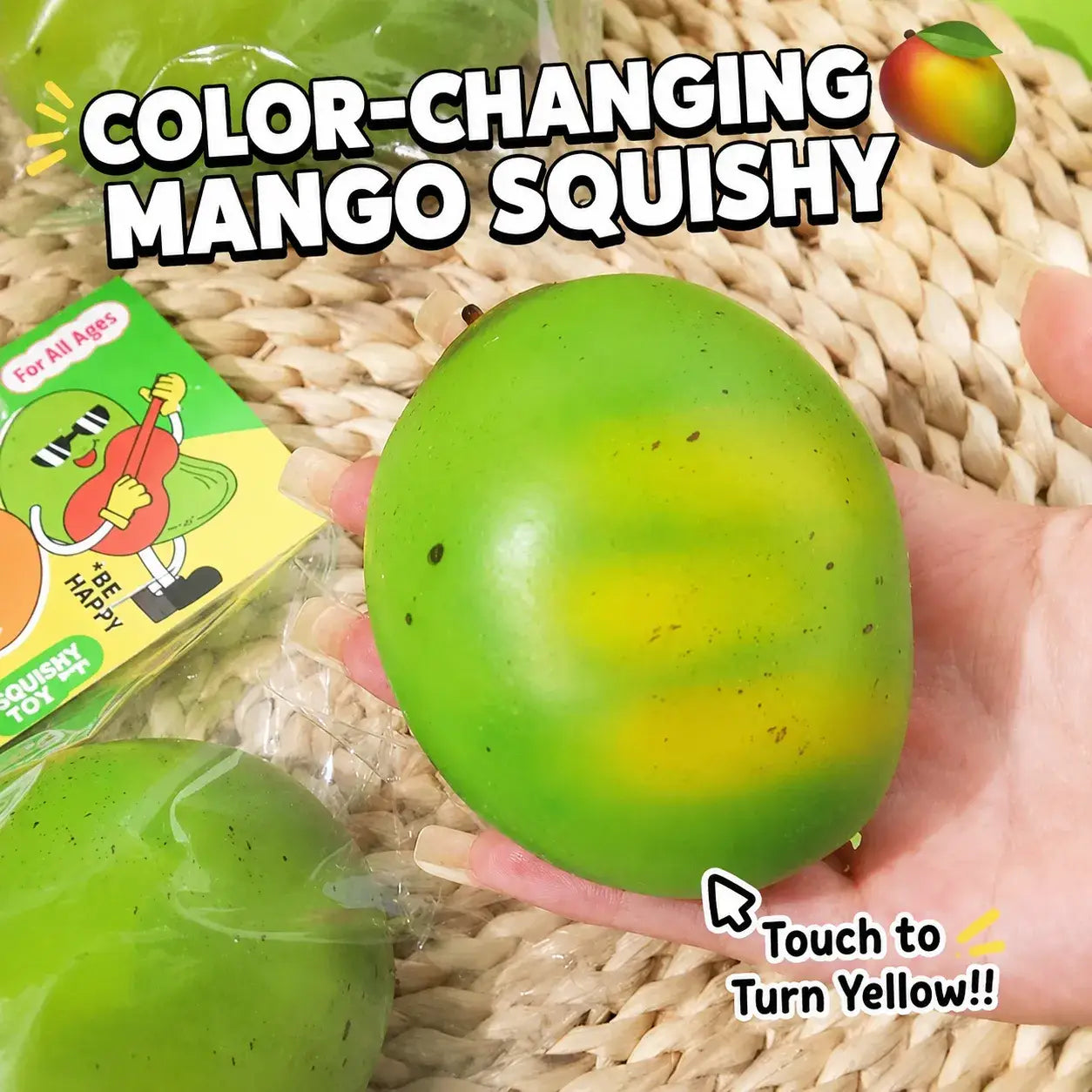 Color Changing Mango Slow Rising Squishy Stress Toy