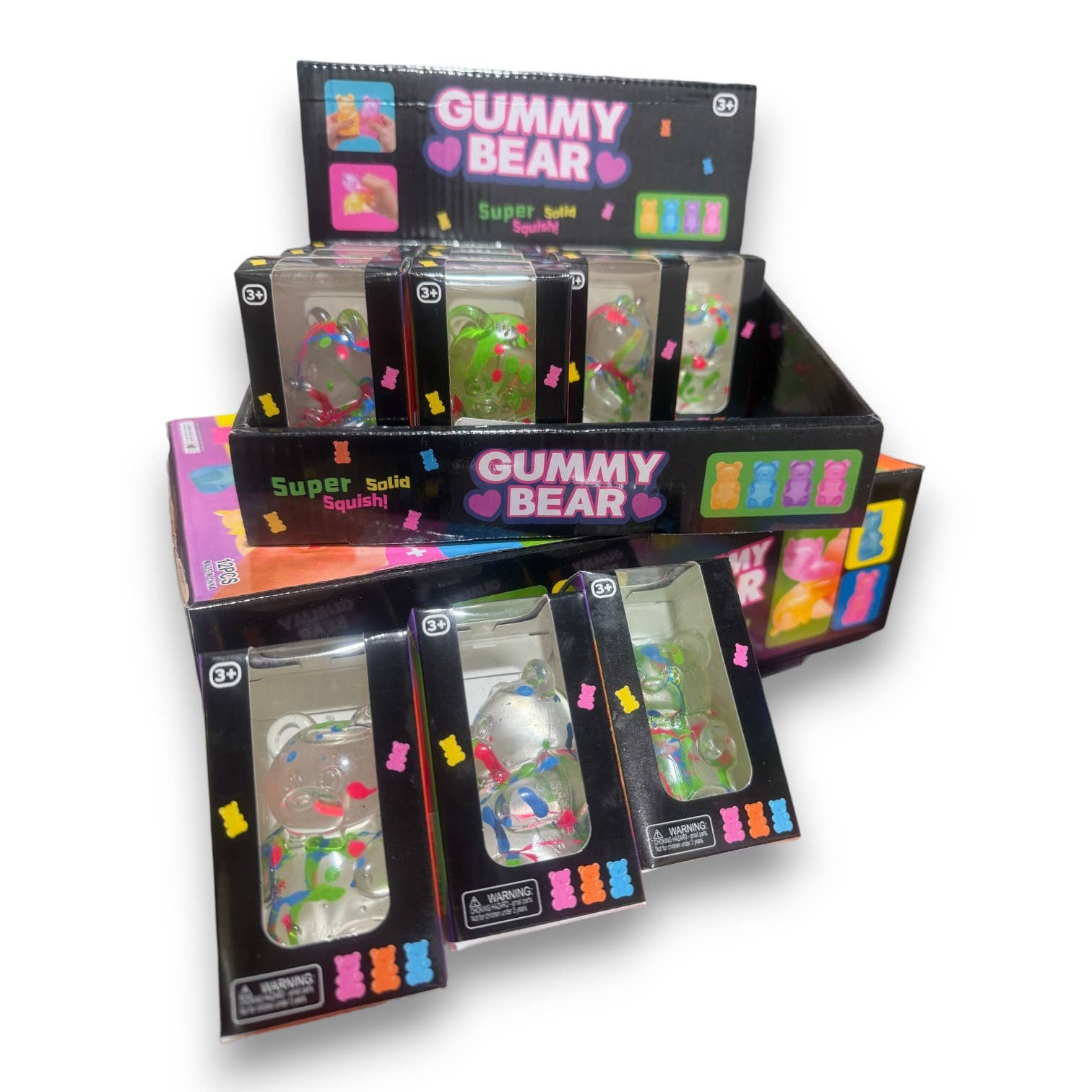 Crystal Confetti Gummy Bear Squishy Toy