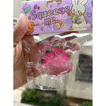 Crystal Strawberry Cat Paw Squishy Toy Taba Stress Relief Decompression Fun