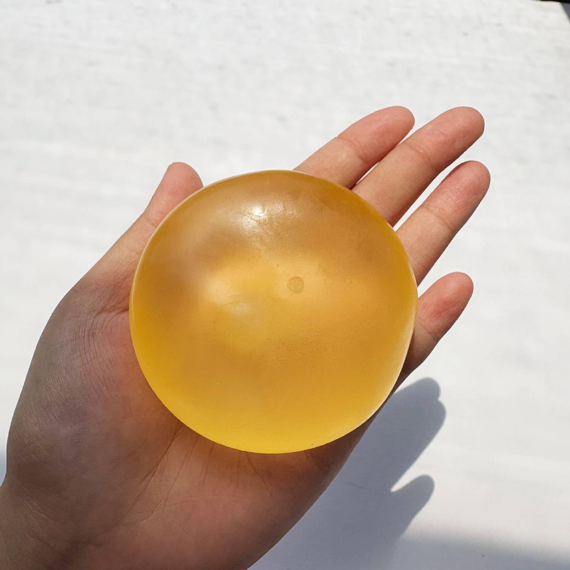 Handmade Coconut Oil Squishy Stress Ball