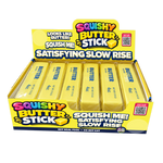 Fun Doh 6" Butter Stick Slow Rise Fidget Toy - 12/Display