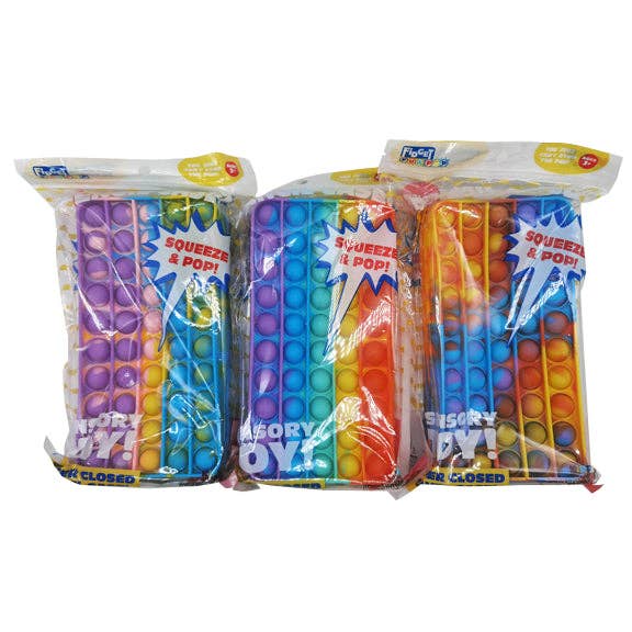 Fidget Fun Pop Sensory Pencil Case Assortment - 6/Pack