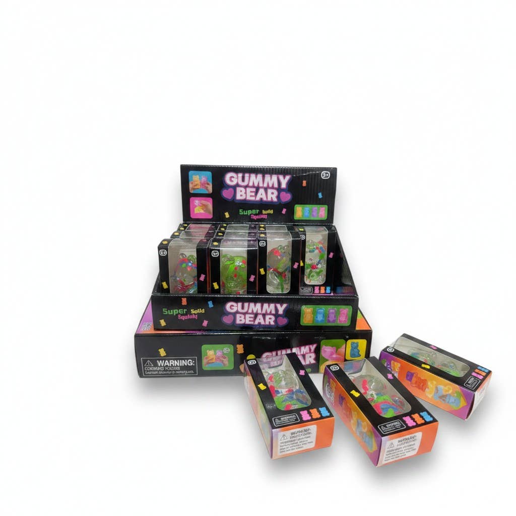 Crystal Confetti Gummy Bear Squishy Toy