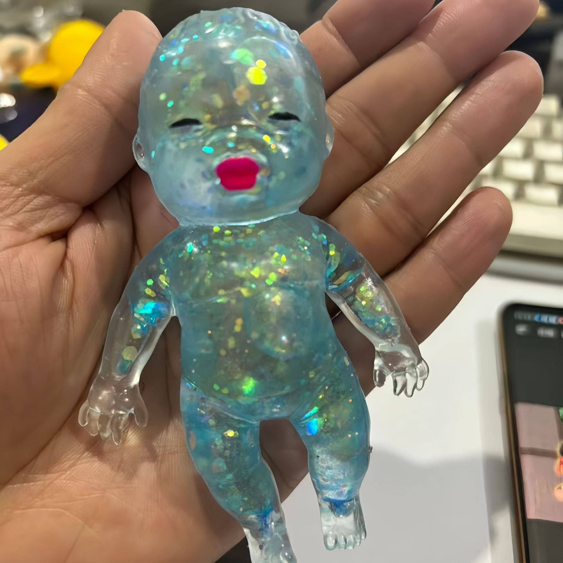 Natascha Rainbow Stress Toy TPR Material Kids Maltose Filled Decompression Toy