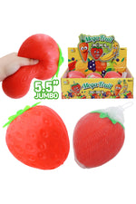 JUMBO Slime Filled Strawberry Squishy - 5.5 Inch
