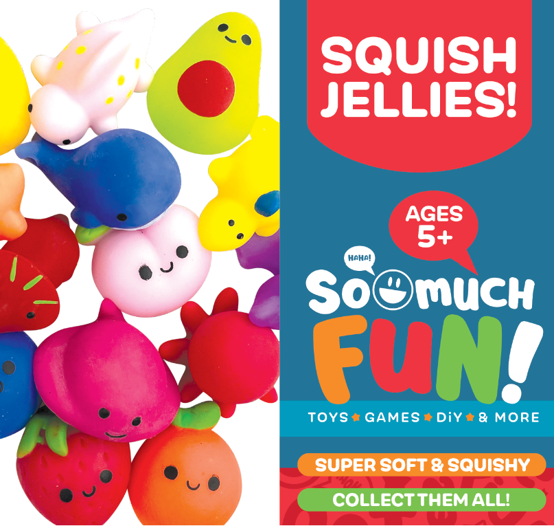 So Much Fun! Cute Squish Jelly Jar Assortment - 12/Pack