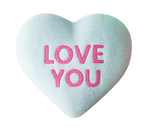 Plush Bag Conversation Hearts Closeout Bulk Assortment