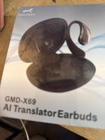 GMD-X69 AI Translator Earbuds | Bluetooth 5.4 Wireless Translation Headset