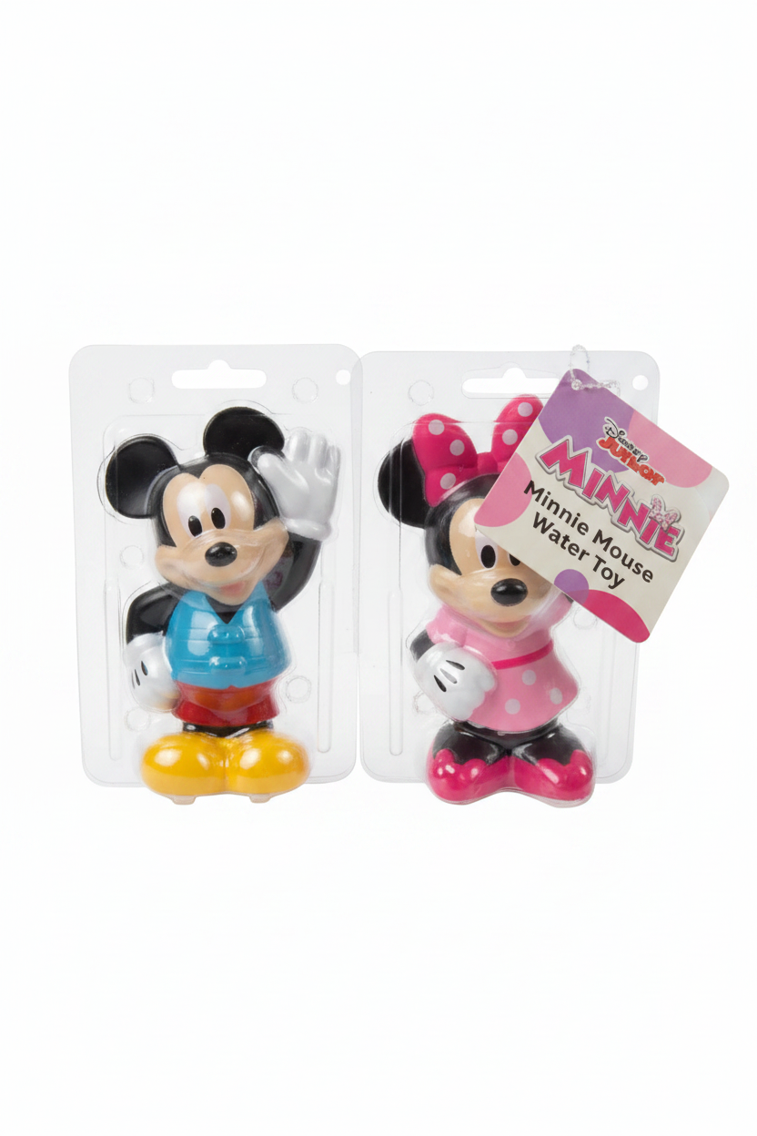 Disney Mickey & Minnie Mouse Water Toy Set | Collectible Bath & Water Play Figures