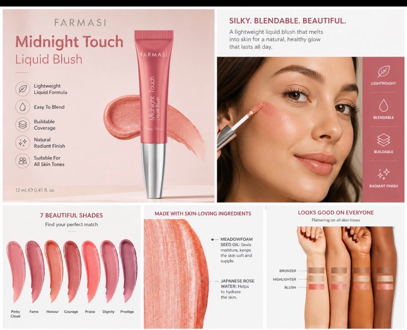 Farmasi midnight touch liquid blush