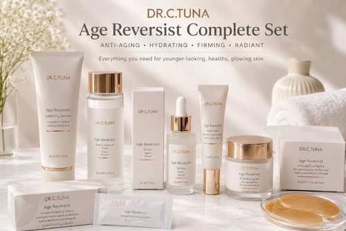 Farmasi Dr. C. Tuna age reversist complete anti-aging skin care set.