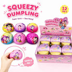 12pk Kpop Dumpling Bun Squishy Toy Slow Rebound Foam Squeeze Fidget Toy