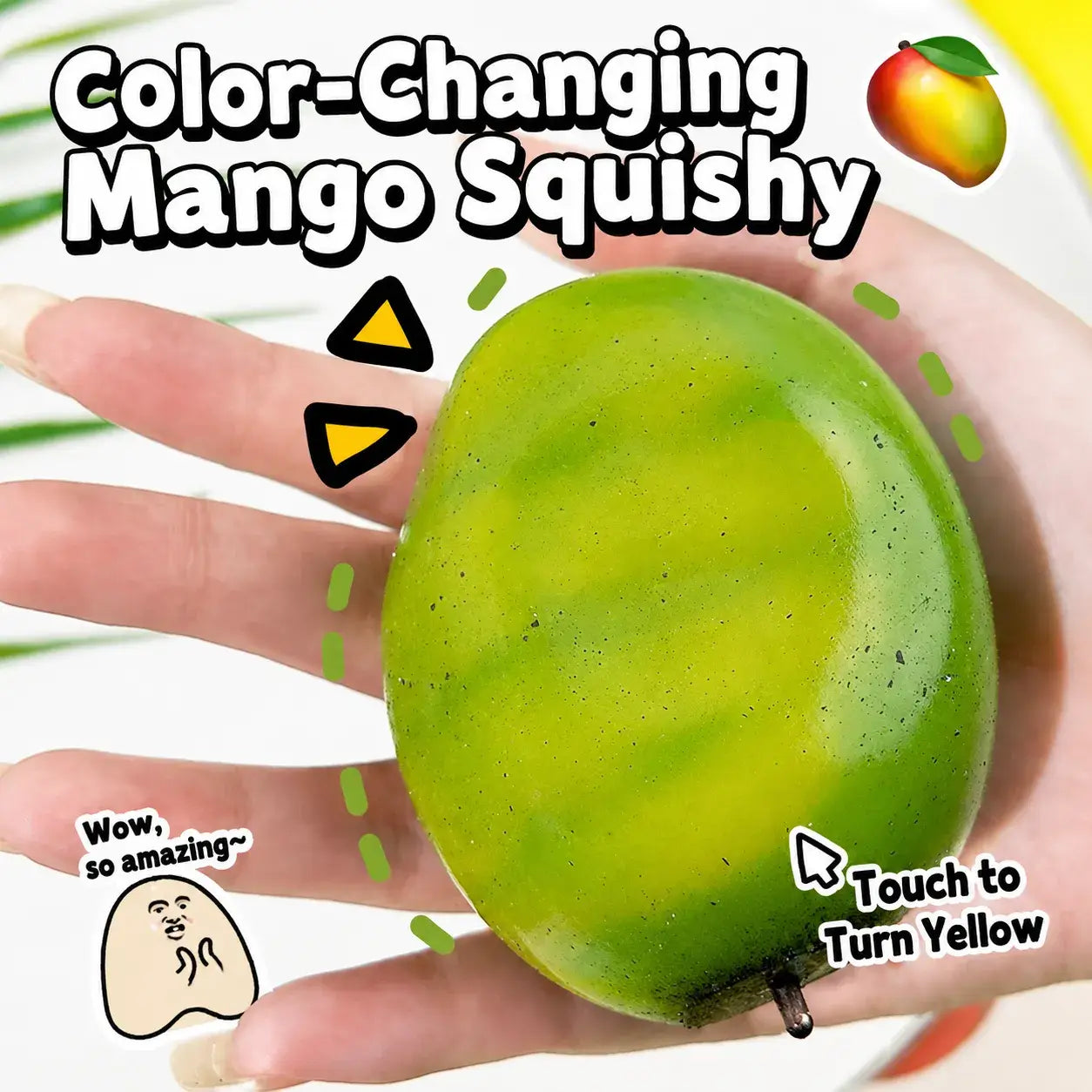 Color Changing Mango Slow Rising Squishy Stress Toy