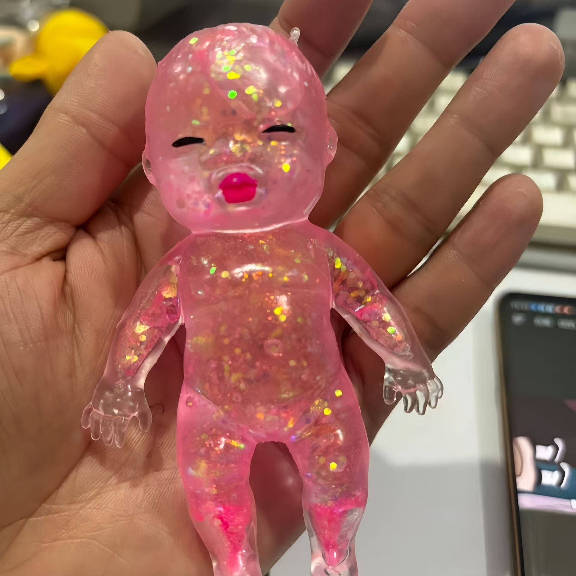 Natascha Rainbow Stress Toy TPR Material Kids Maltose Filled Decompression Toy