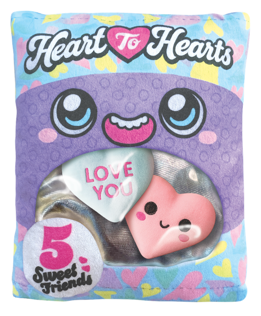 Plush Bag Conversation Hearts Closeout Bulk Assortment