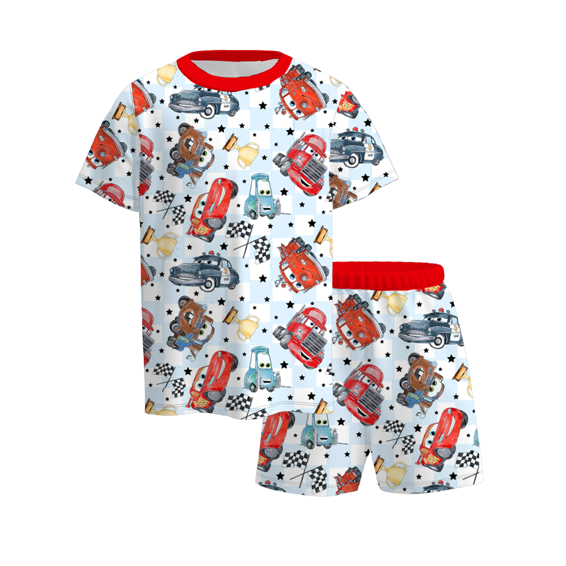 Boys Summer Cartoon Character Pajamas Set Collection