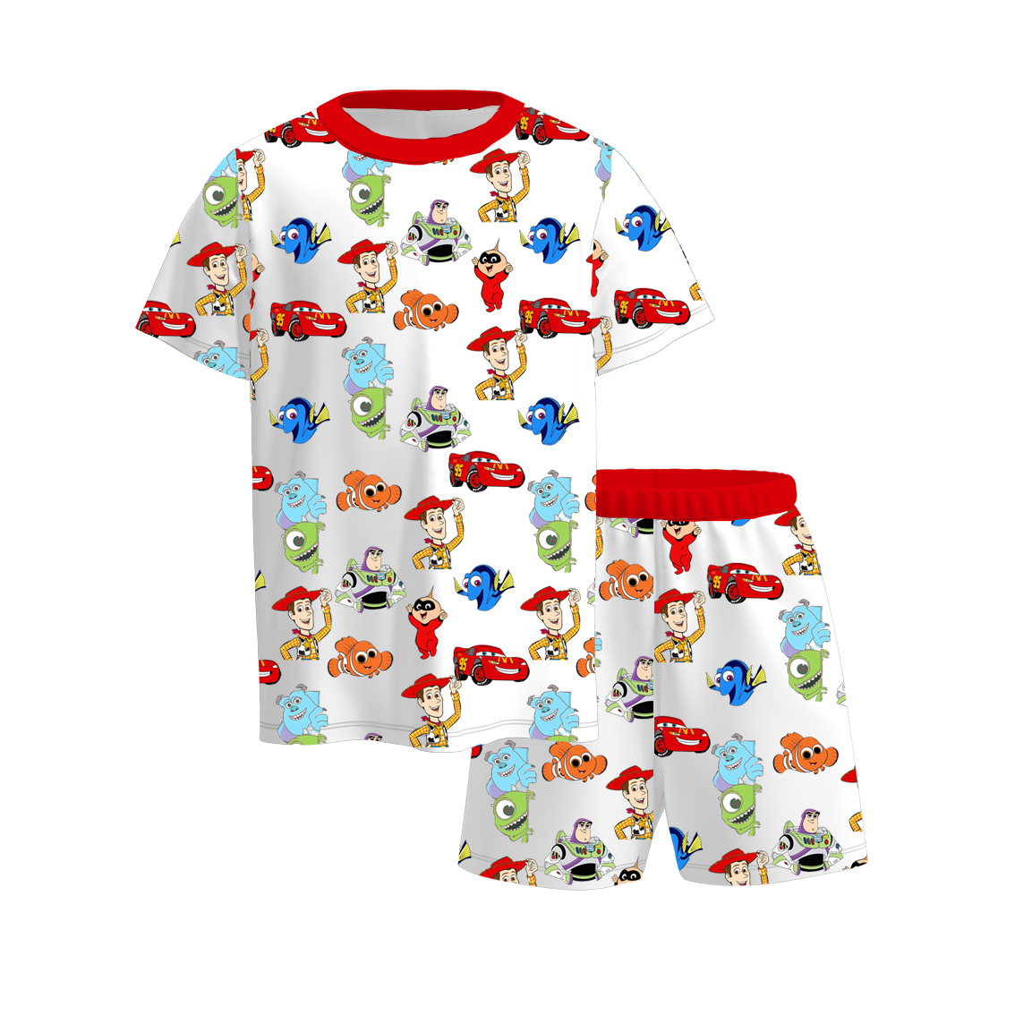 Boys Summer Cartoon Character Pajamas Set Collection