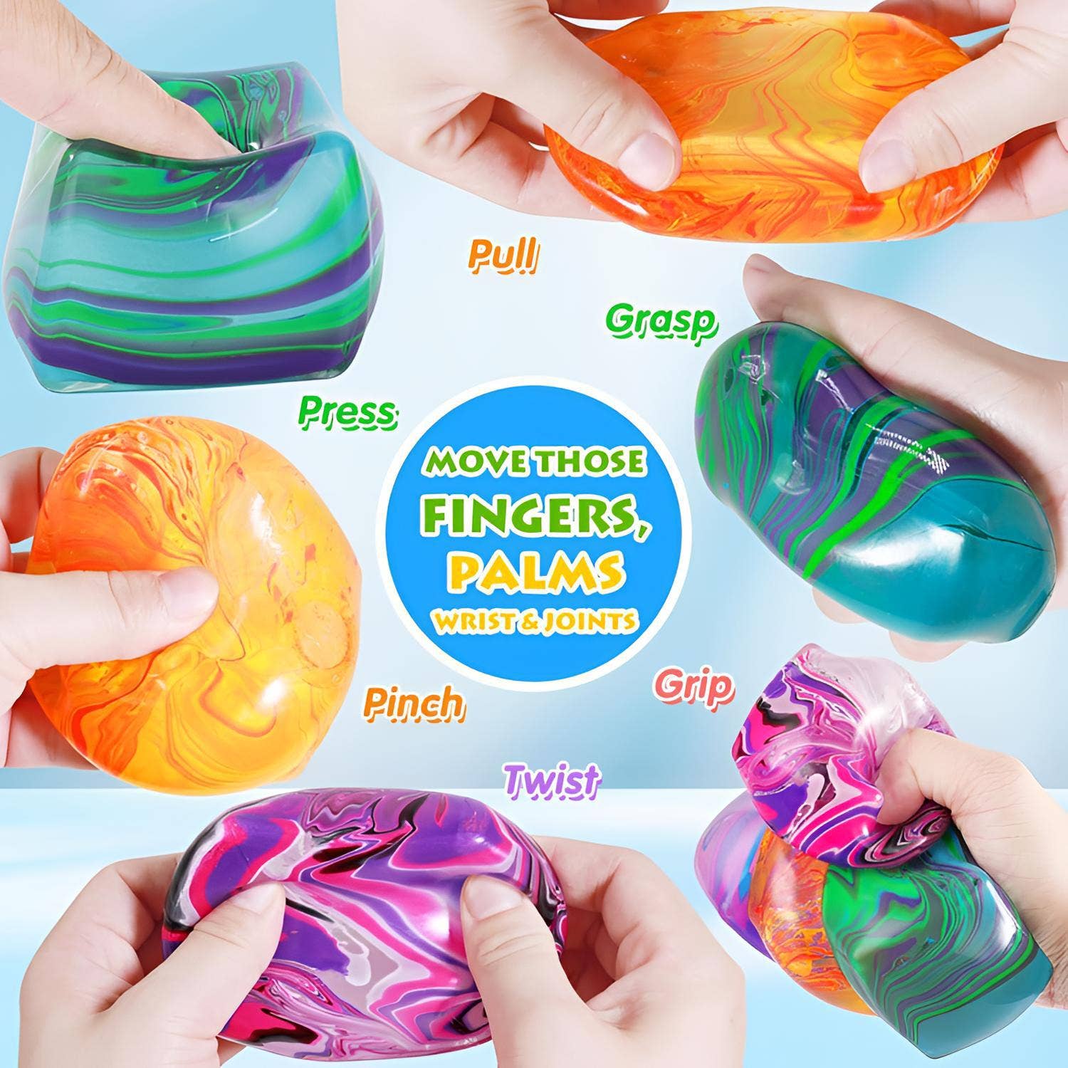 Cube Squishy Stress Relief Toy - Ice Cube Squishies Sensory