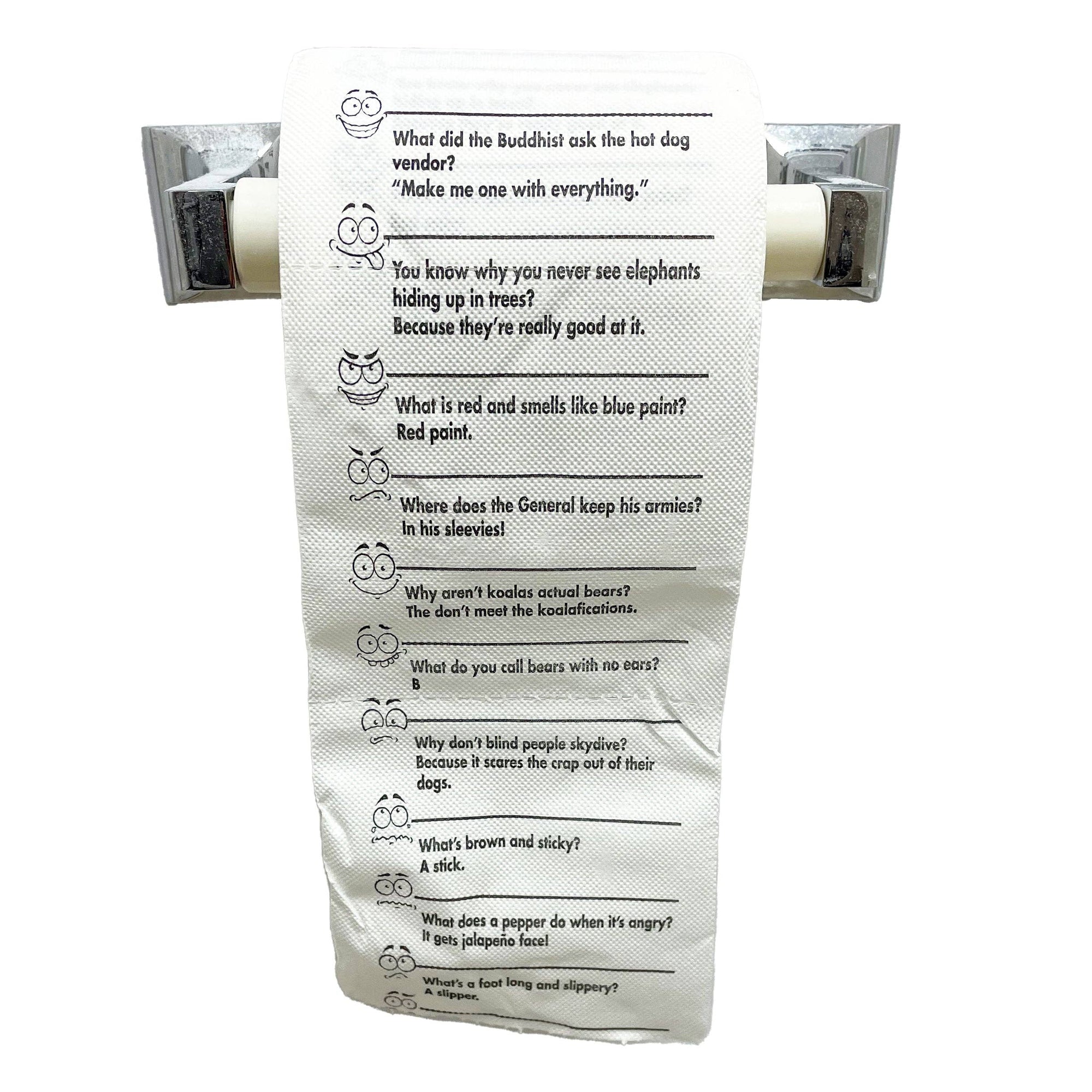 Novelty Toilet Paper - Crap Jokes - Gift and Stocking Stuffer