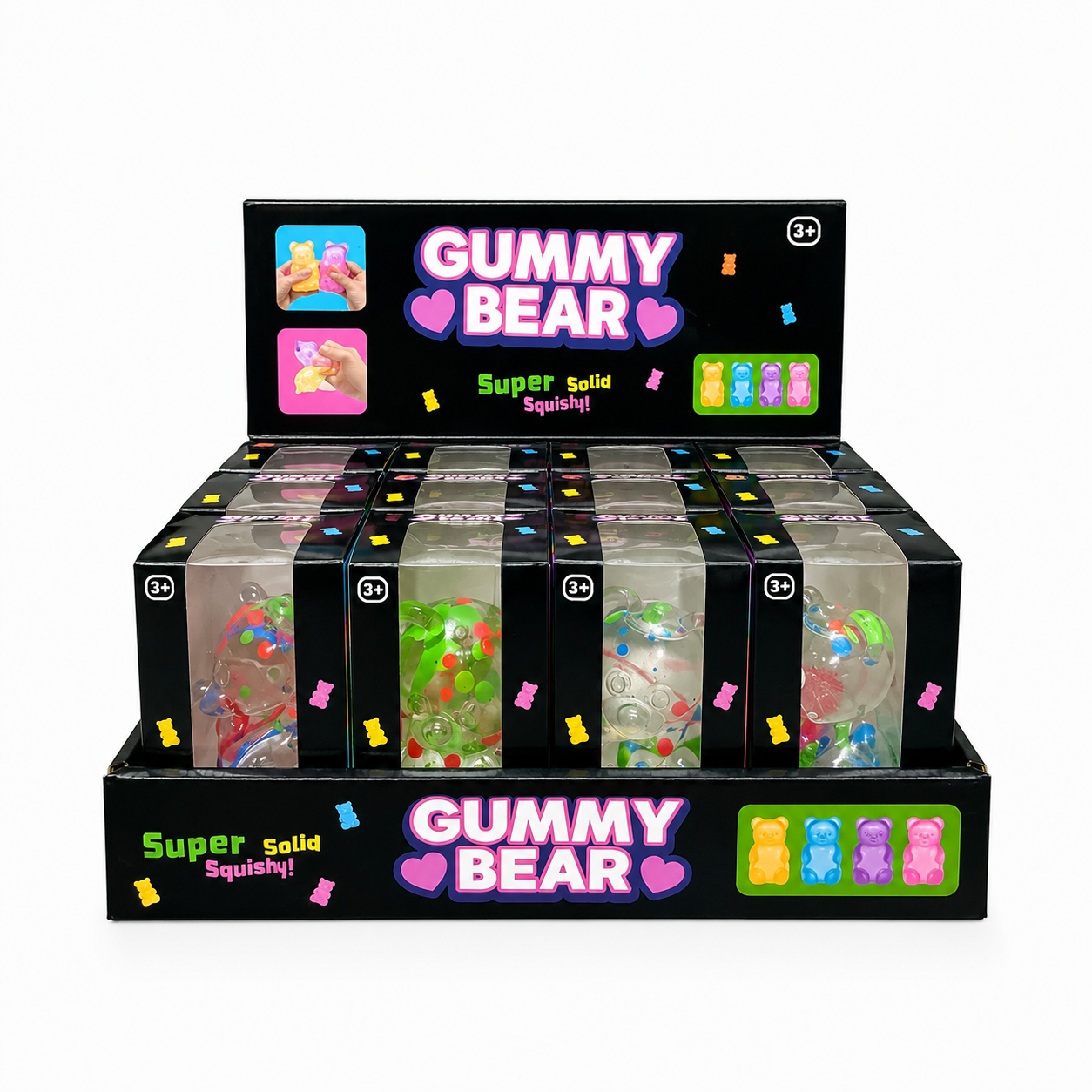 Crystal Confetti Gummy Bear Squishy Toy