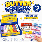 12pk Character Butter Bar Slow Rebound Squishy Squeeze Toy Dumpling