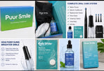 purr smile, monthly care, kit/floss drops + cleaning tablets+ replacement heads
