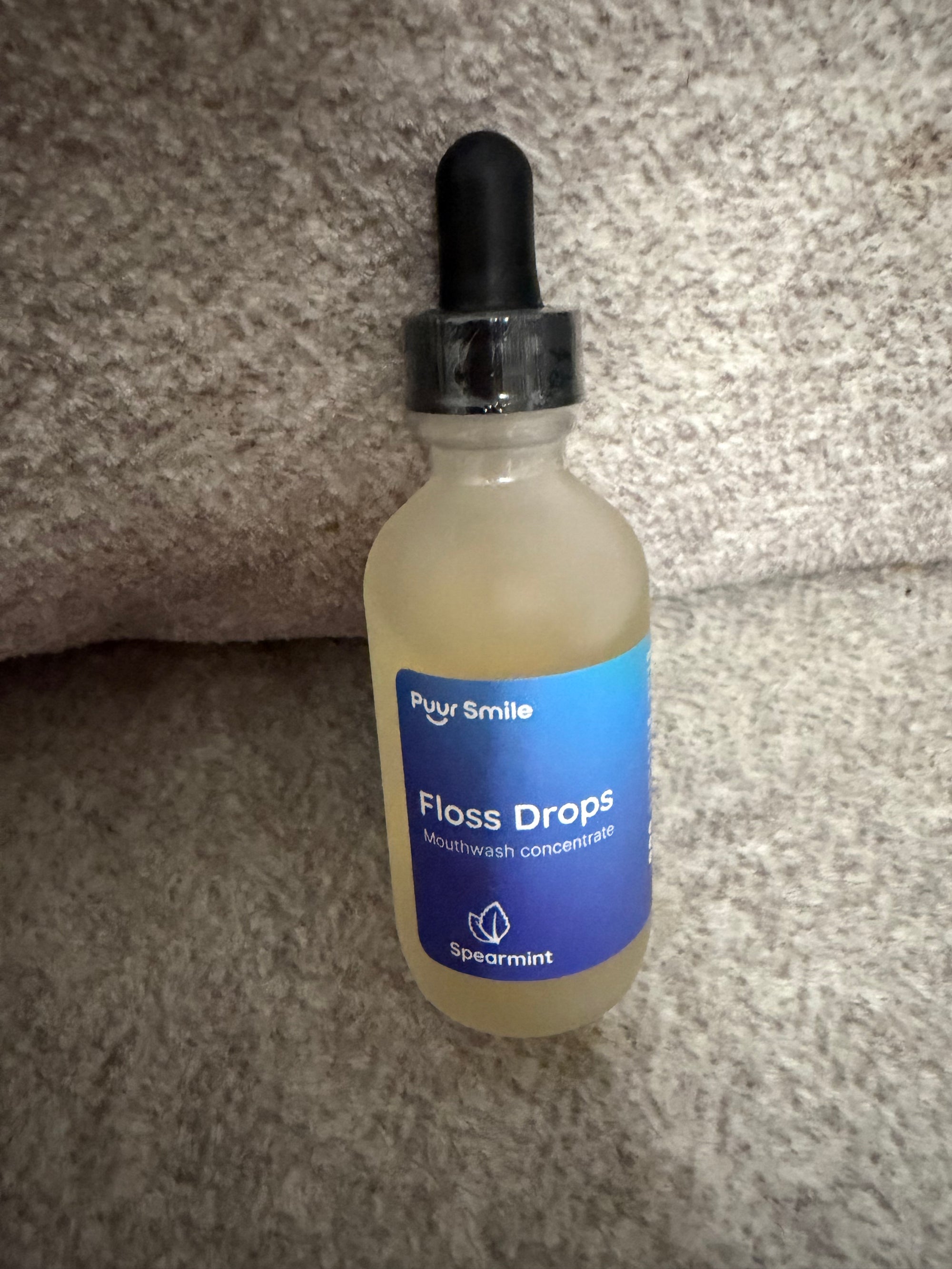 purr smile, monthly care, kit/floss drops + cleaning tablets+ replacement heads