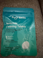 purr smile, monthly care, kit/floss drops + cleaning tablets+ replacement heads